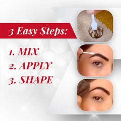 Ardell kit tinte cejas con desarrollador 30 ml para color duradero.