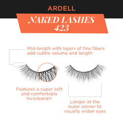 Ardell Naked Lashes 423 natural look suitable for day-to-night styling.