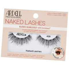 Ardell Naked Lashes 429 soft fibers closeup: delicate volume for everyday wear.