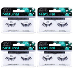 Ardell 102 Demi Black lashes closeup shows natural taper for everyday enhancement