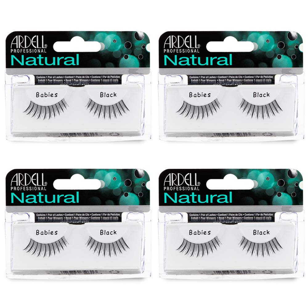 Ardell Natural Lashes Babies Black pack closeup for lightweight natural enhancement and everyday wear