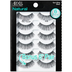 Ardell Natural 105 pack—six pairs for easy everyday lash looks.