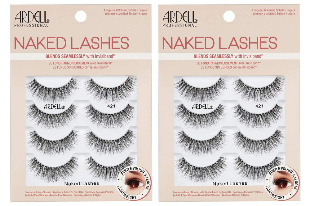 Ardell Naked Lashes 421 close-up showing natural-looking lash band for everyday wear