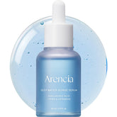 Arencia Deep Hydration Serum bottle closeup for silky, hydrated skin.