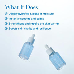 Applying Arencia Deep Hydration Serum to skin for a smooth, radiant glow.