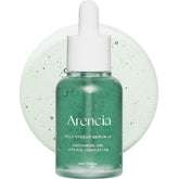 ARENCIA Hyssop Glow Serum bottle shows hydrating formula for radiant skin