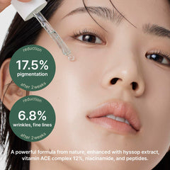 ARENCIA Hyssop Glow Serum texture close-up reveals silky, non-greasy finish