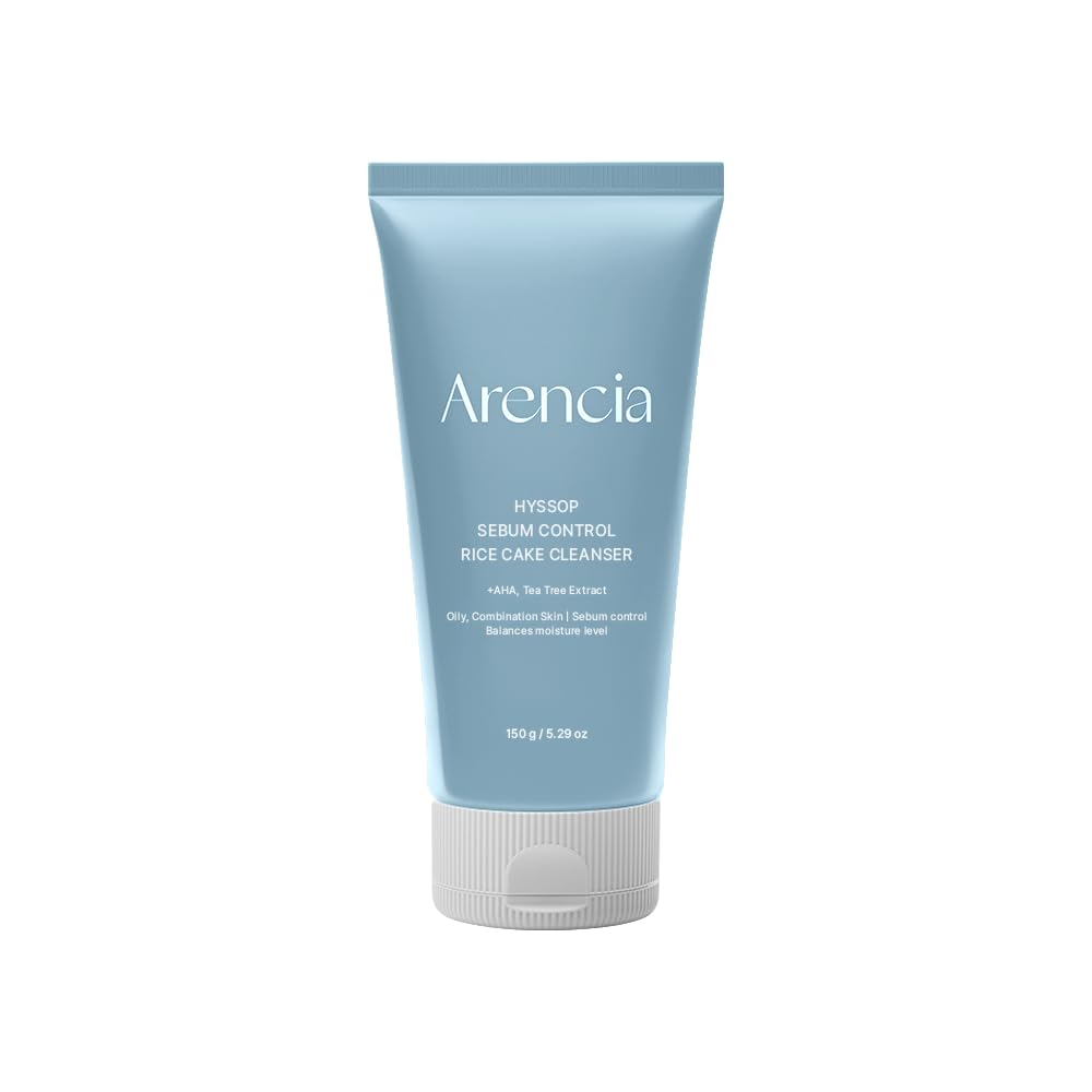 ARENCIA Hyssop Rice Cake Cleanser tube ready for daily cleansing and makeup removal