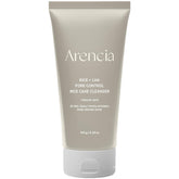 ARENCIA Rice + LHA cleanser packshot highlights pore-control benefits with a clean, premium presentation.