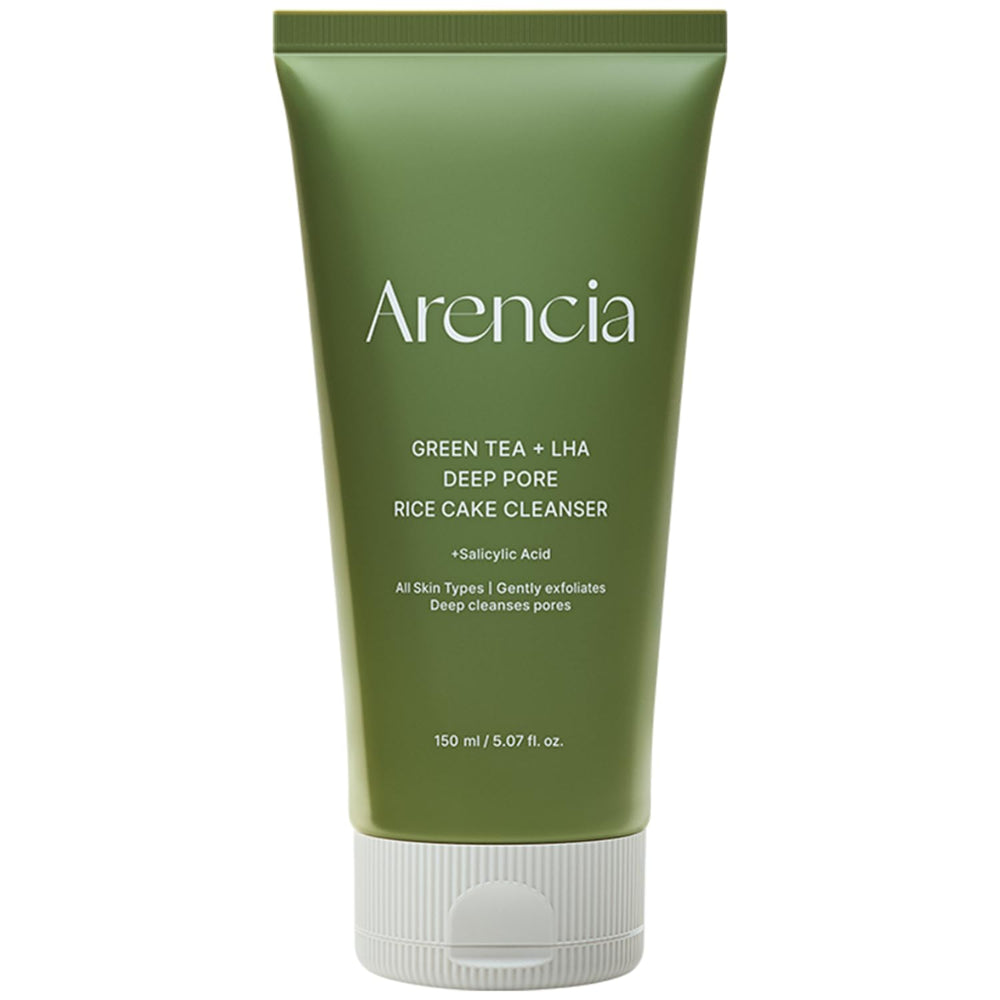 ARENCIA salicylic cleanser bottle shows pore cleansing for clearer-looking skin.