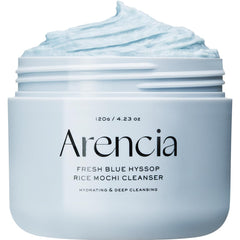 ARENCIA Hyssop Brightening Scrub bottle pour shows gentle exfoliation for balanced skin