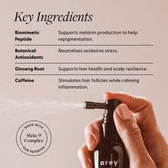 Arey To The Root Hair Serum close-up shows weightless, non-greasy texture.