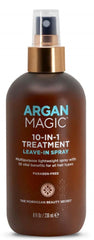 Argan Magic 10-in-1 bottle pour delivering lightweight conditioning
