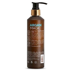 Argan Magic Nourishing Hair Cream dispense pump showing easy, controlled styling