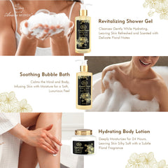 ArioseMonde body lotion with shea and vitamin E offers nourishing hydration.
