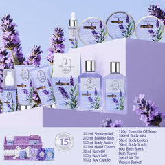 ArioseMonde lavender and sage body care set promotes calm evenings.