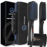 Arkam beard straightener with digital heat screen offers precise temperature control for tailored grooming.