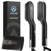 Arkam beard straightener front view for quick grooming and compact storage