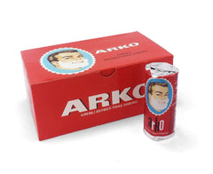 Arko Men shaving cream stick in a 12-piece pack ideal for travel grooming