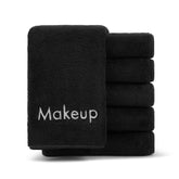 Arkwright makeup towels pack-6 plush coral fleece for gentle makeup removal