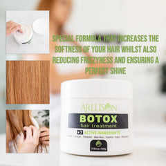 Arllison Botox Hair Treatment on wet hair ready for deep hydration