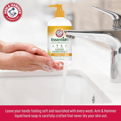 Arm & Hammer hand soap foam lather demonstrates thorough cleansing and gentle care.