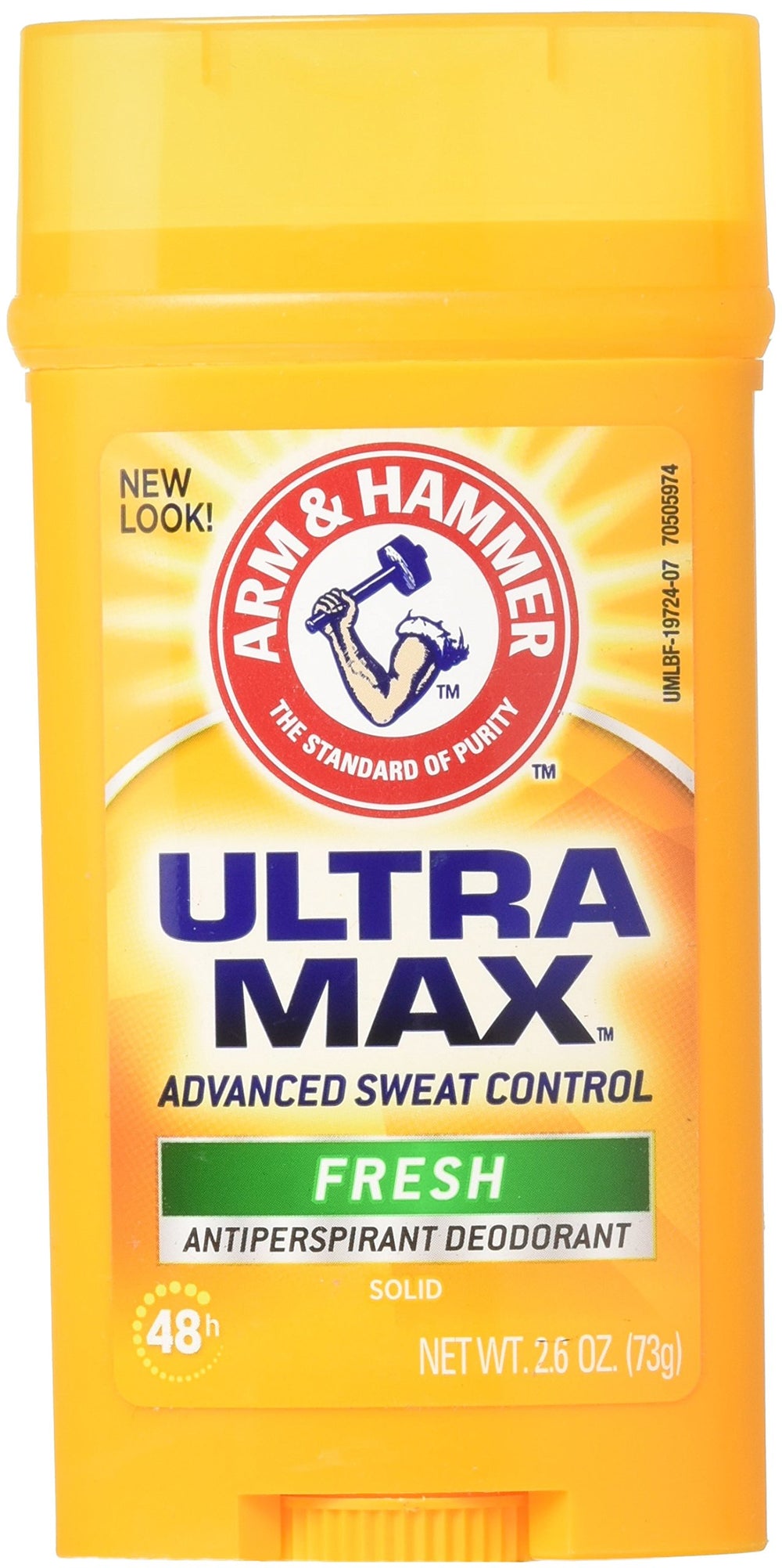 Arm & Hammer Ultra Max Fresh six-pack solid deodorant sticks displayed front for all-day protection