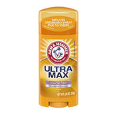 Arm & Hammer Ultramax deodorant solid powder fresh on shelf for all-day odor control.