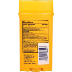 Arm & Hammer Ultramax Solid Antiperspirant Active Sport label close-up shows usage notes and key details