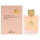 Armaf Club de Nuit for Women bottle front shows timeless sophistication for daily wear.