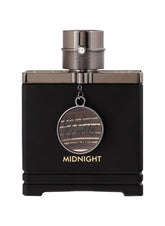 Armaf Dubai Nights Midnight for Men bottle-pour shows a bold evening fragrance to wear