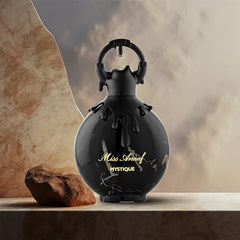 Armaf Miss Mystique bottle back reveals premium detailing for a refined, luxurious impression.