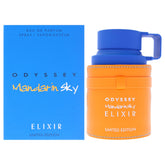 Armaf Odyssey Mandarin Sky bottle highlights vibrant citrus notes for an evening impact.