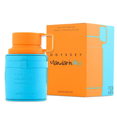 Armaf Odyssey Mandarinsky bottle front view highlighting vibrant mandarin notes for daily wear.