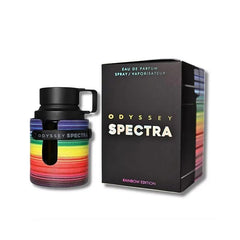 Armaf Odyssey Spectra Rainbow Edition cap close-up for on-the-go luxury.
