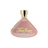Armaf Tres Jour for Women bottle front view showcasing floral woody musk for daily elegance.
