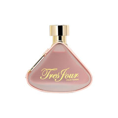 Armaf Tres Jour for Women bottle front view showcasing floral woody musk for daily elegance.