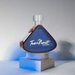 Armaf Tres Nuit Pour Homme bottle cap emphasizes compact, travel-friendly design.