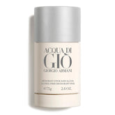 Armani Beauty Acqua di Gio deodorant stick front view showing compact design and subtle freshness.