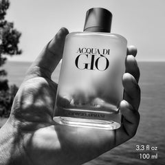 Armani Beauty Acqua di Gio packaging box and bottle for gifting.