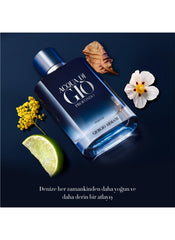 Armani Beauty Acqua di Giò Profondo cap close-up highlights sophistication for evening wear.