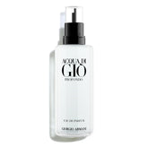 Armani Beauty Acqua di Giò Profondo EDP bottle closeup delivering marine freshness.
