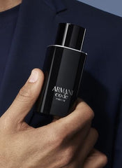 Armani Beauty Code Parfum being applied for a fresh start.