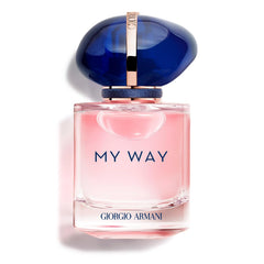 Armani Beauty My Way bottle closeup shows a radiant, confident aura for daytime wear.
