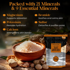 Aromasong 21 minerals magnesium detail highlight for skin nourishment.