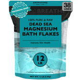 Aromasong Dead Sea magnesium flakes pack close-up for a relaxing bath soak.