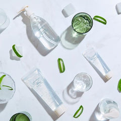 AROMATICA Aloe Vera Gel hair application delivers lightweight moisture and shine