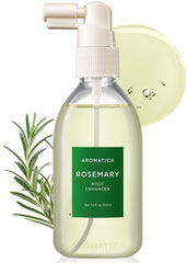 AROMATICA Root Enhancer Rosemary Water Spray bottle for soothing scalp hydration.