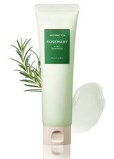 AROMATICA Rosemary 3-in-1 hair-treatment pack shot highlights nourishing formula for dry hair