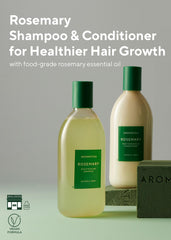 AROMATICA Rosemary Conditioner bottle promoting smoother, hydrated hair with vegan care